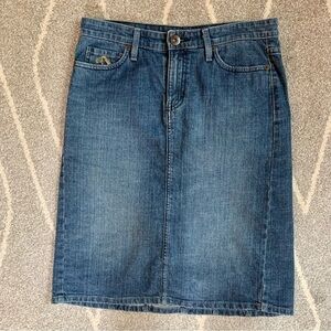 Jordache Legacy A-Line Flair Denim Pencil Skirt